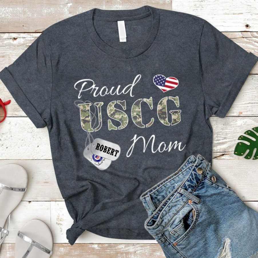Personalized Name And Family Member - Proud Coast Guard Mom, Wife, Aunt, Sister 