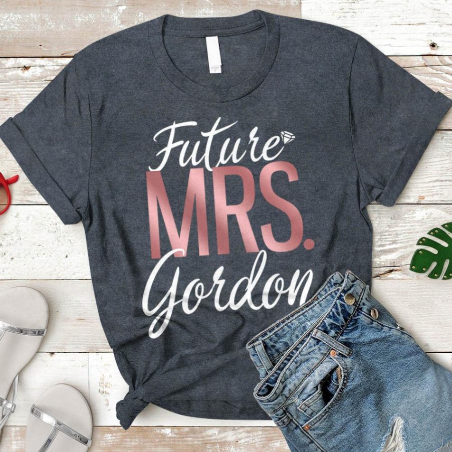 Future Mrs./last Name Relaxed Boyfriend - Personalized Last Name Boyfriend Shirt Unisex T-shirt Hoode Plus Size S-5xl