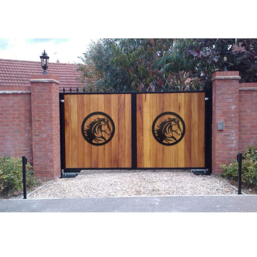 Elegant Horse Head Gate Entrance Sign, Cut Metal Sign, Metal Wall Art, Metal House Sign Pamotee