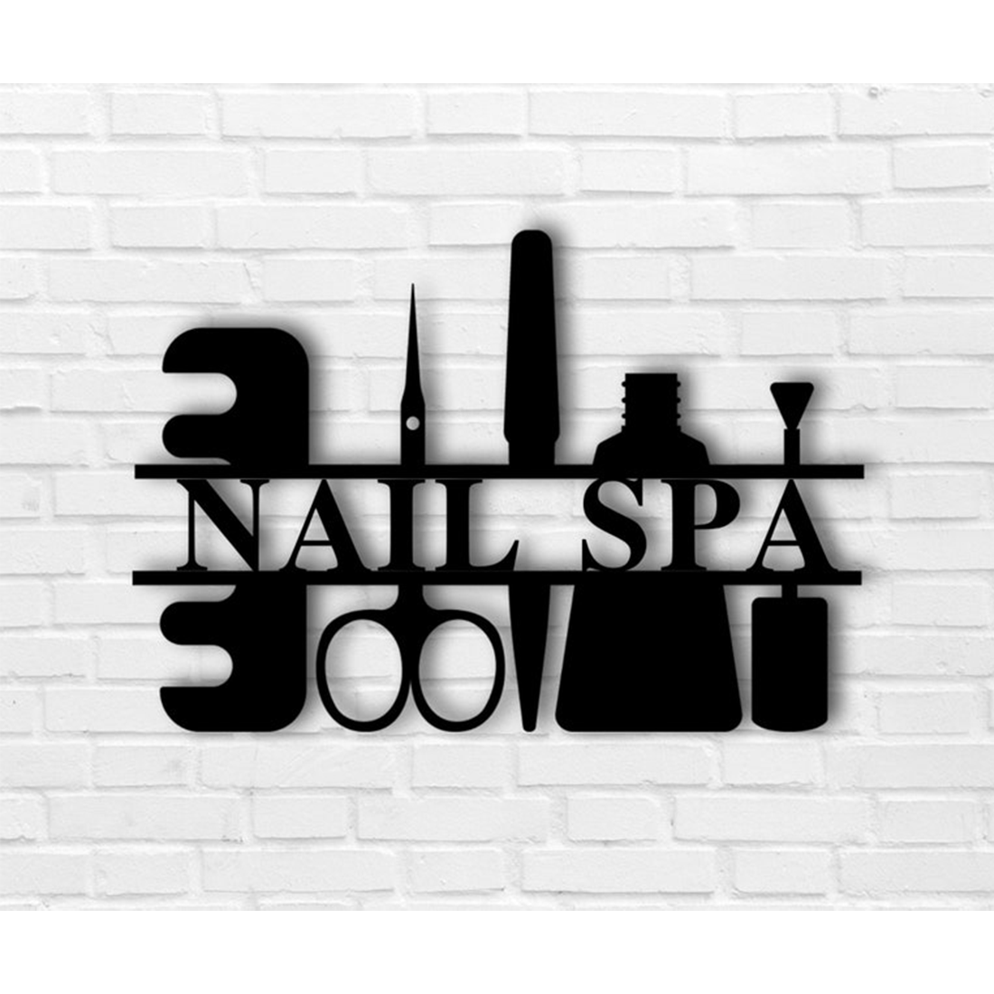 Customized Metal Wall Art, Beauty Salon Vintage Metal Sign - Makeup