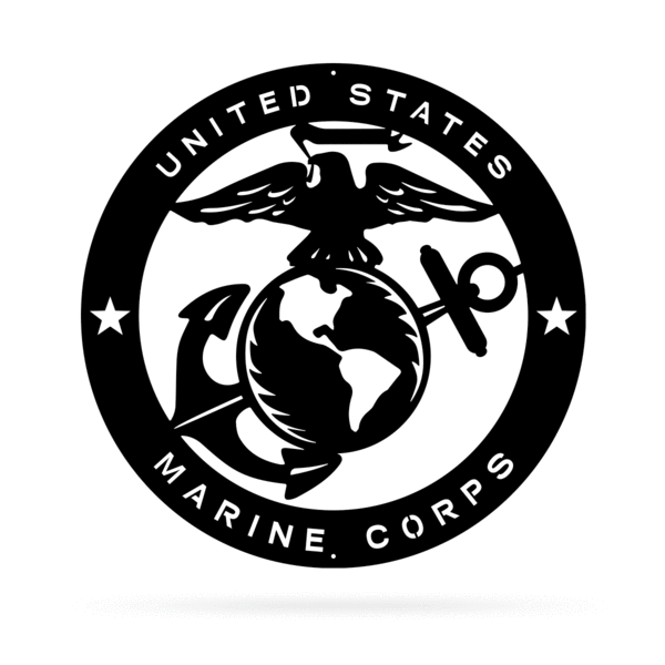 Us Marine Corps, Cut Metal Sign, Metal Wall Art, Metal House Sign