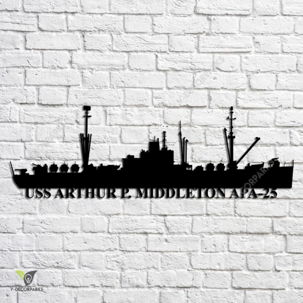 uss-arthur-p-middleton-apa-25-navy-ship-metal-art-custom-us-navy-ship