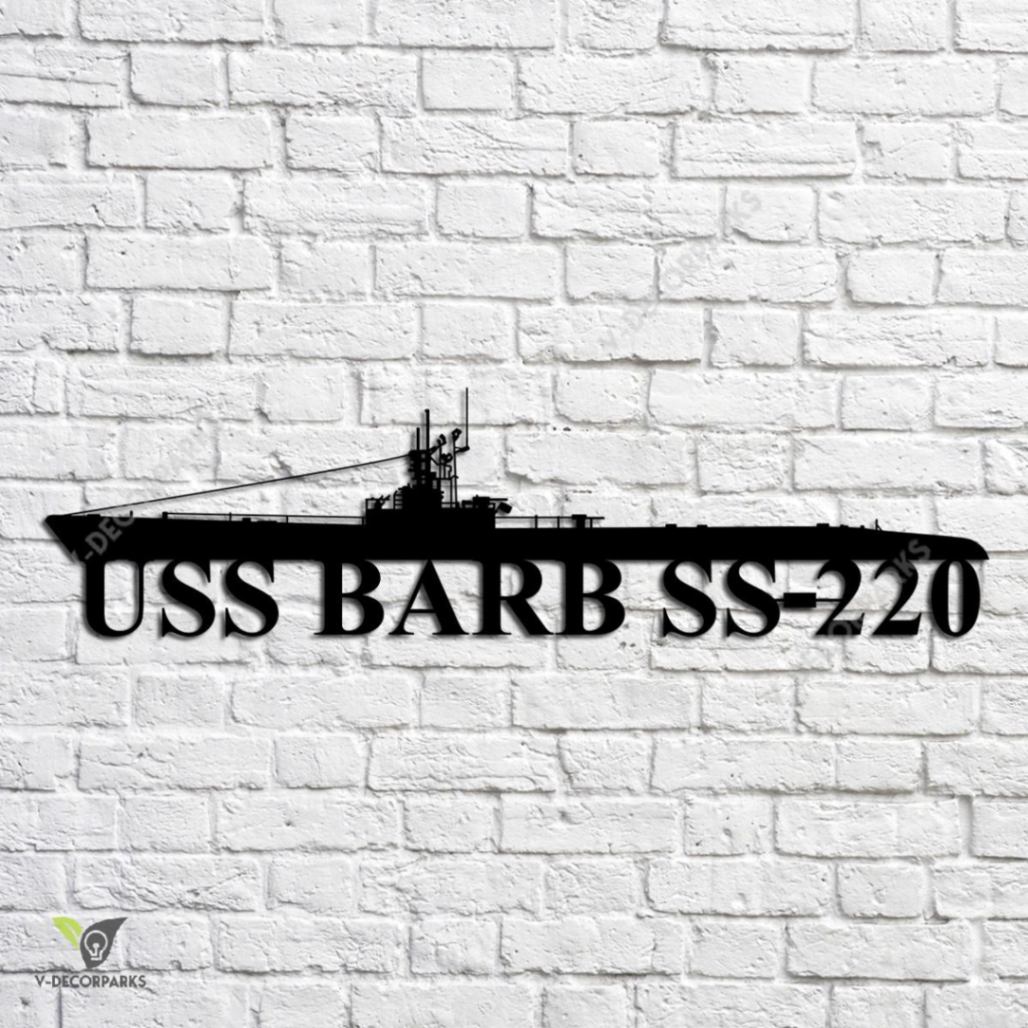 uss-barb-ss-220-navy-ship-metal-art-custom-us-navy-ship-metal-sign