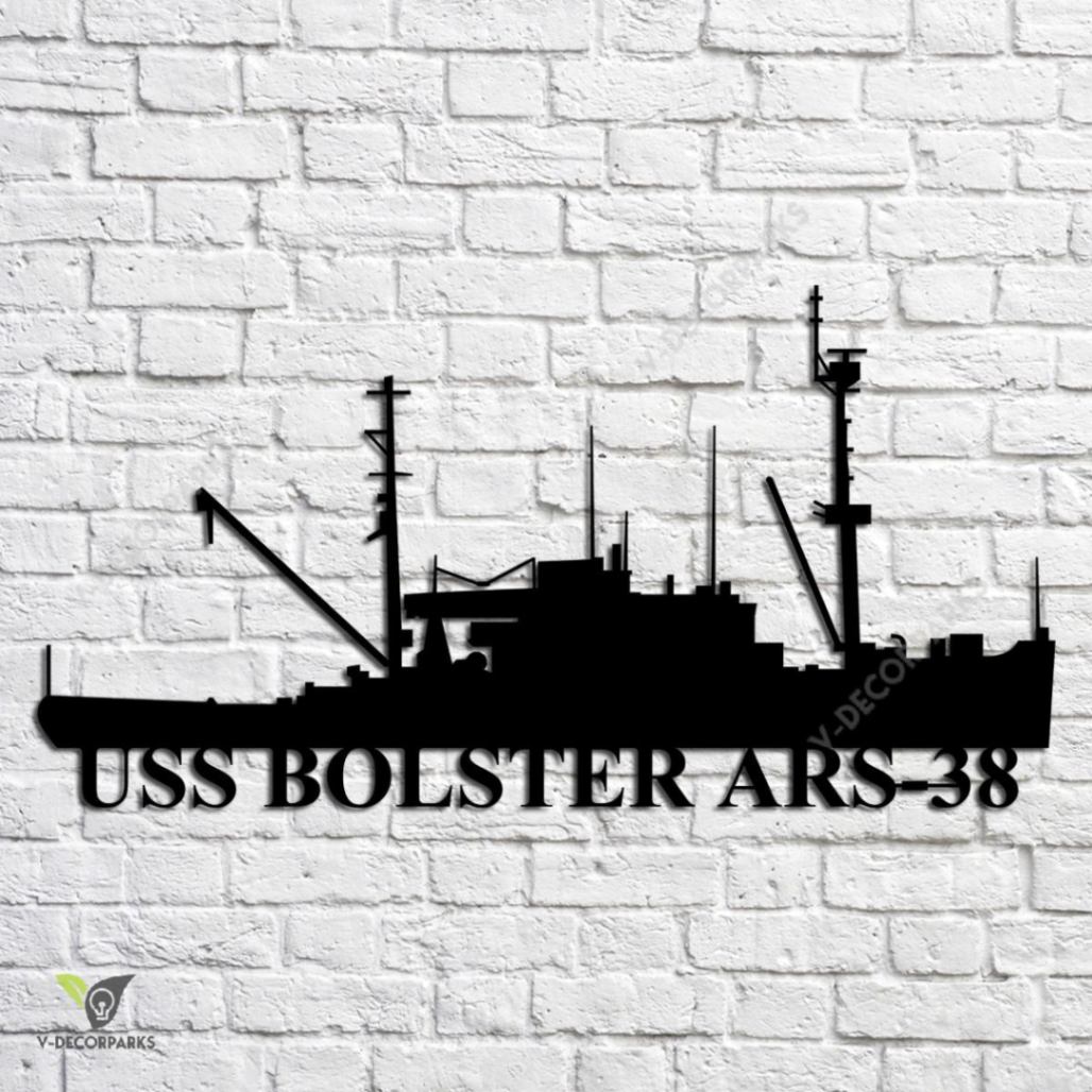 Uss Bolster Ars-38 Navy Ship Metal Art, Custom Us Navy Ship Metal Sign ...