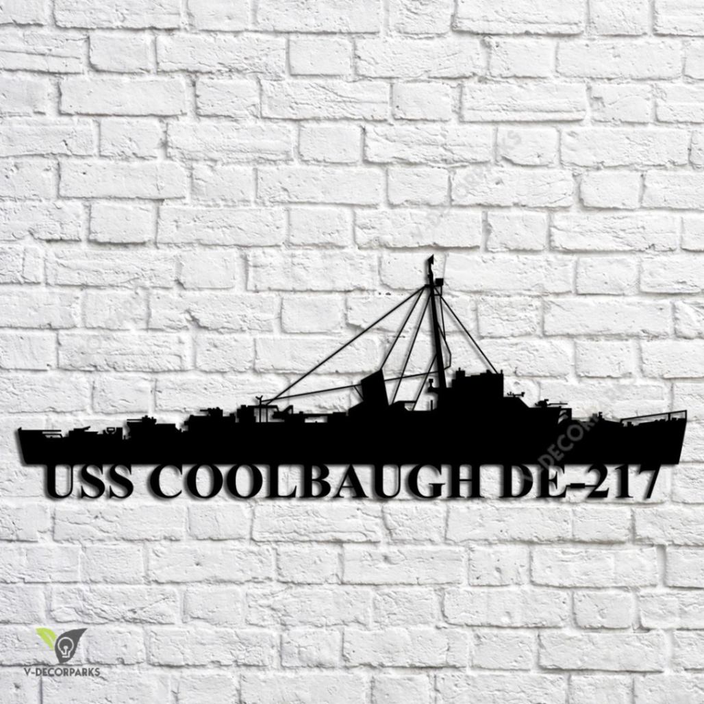 uss-coolbaugh-de-217-navy-ship-metal-art-custom-us-navy-ship-metal