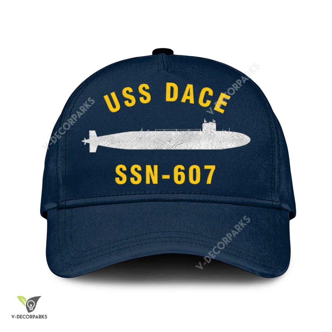 Uss Dace Ssn 607 Classic Baseball Cap Custom Print embroidered Us Navy uss-dace-ssn-607-classic-baseball-cap-custom-print-embroidered-us-navy