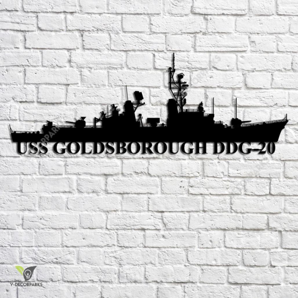 Uss Goldsborough Ddg 20 Navy Ship Metal Art Custom Us Navy Ship Metal 