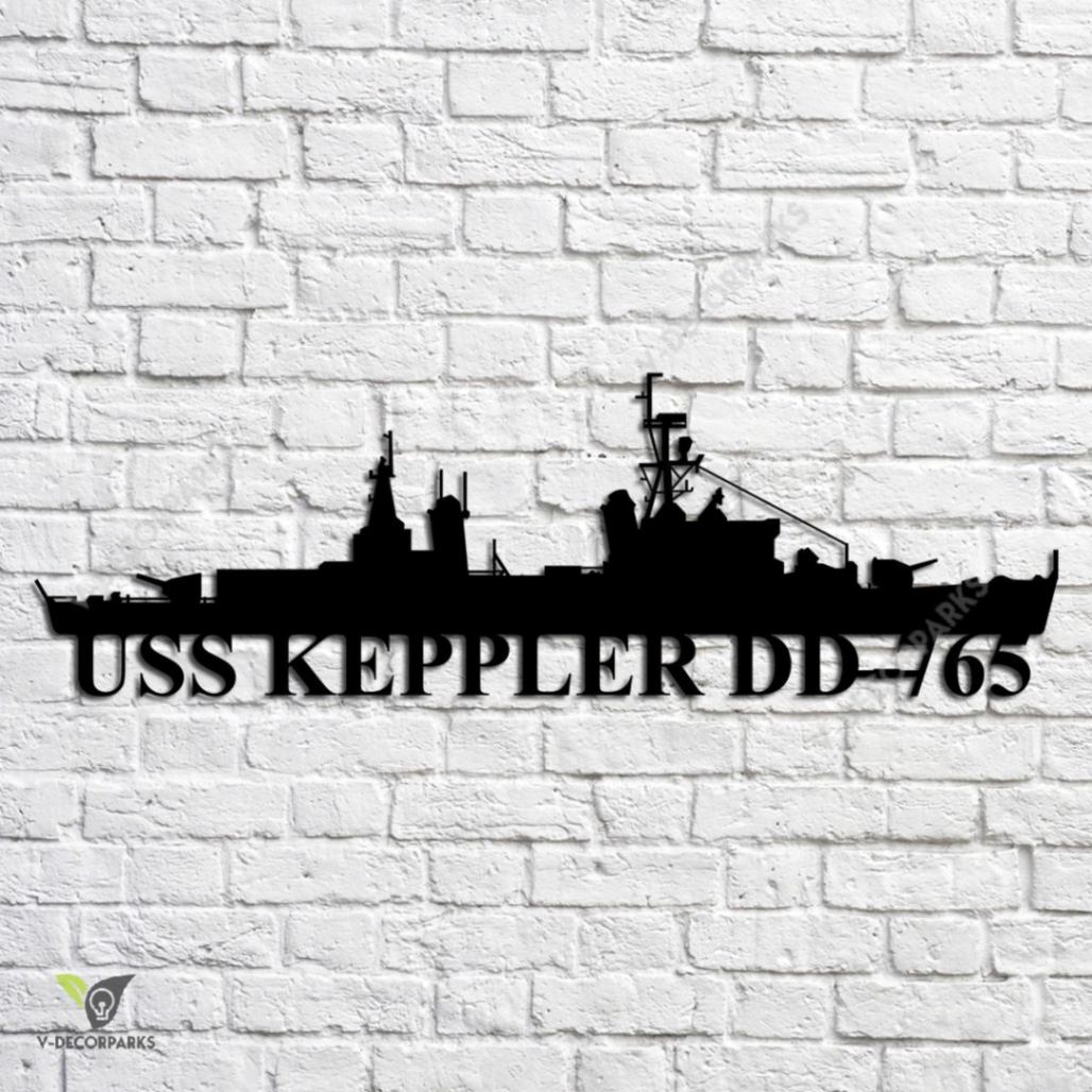 uss-keppler-dd-765-navy-ship-metal-art-custom-us-navy-ship-metal-sign