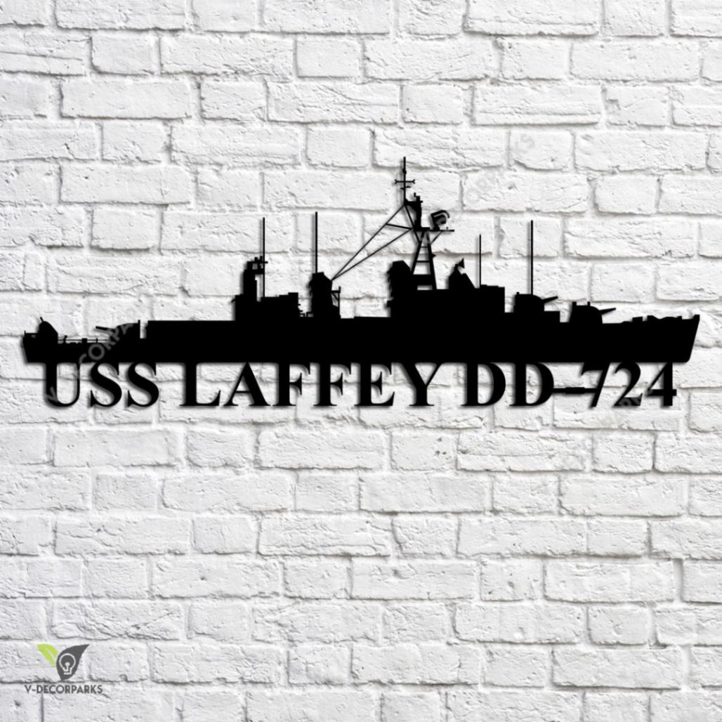 Uss Laffey Dd-724 Navy Ship Metal Art, Custom Us Navy Ship Metal Sign ...