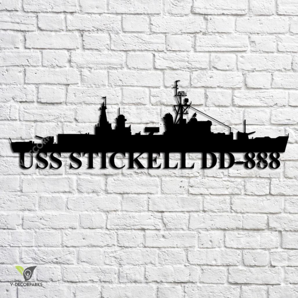 uss-stickell-dd-888-navy-ship-metal-art-custom-us-navy-ship-metal-sign