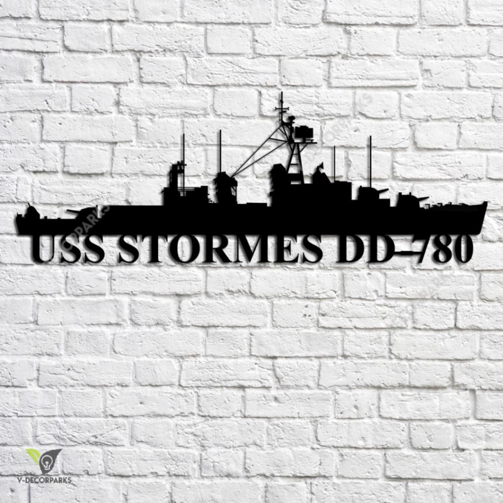 Uss Stormes Dd-780 Navy Ship Metal Art, Custom Us Navy Ship Metal Sign ...