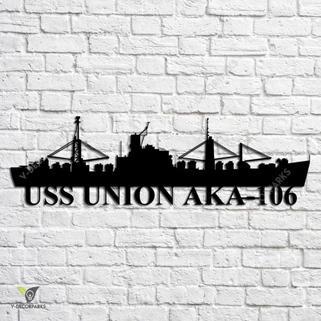 uss-union-aka-106-navy-ship-metal-art-custom-us-navy-ship-metal-sign