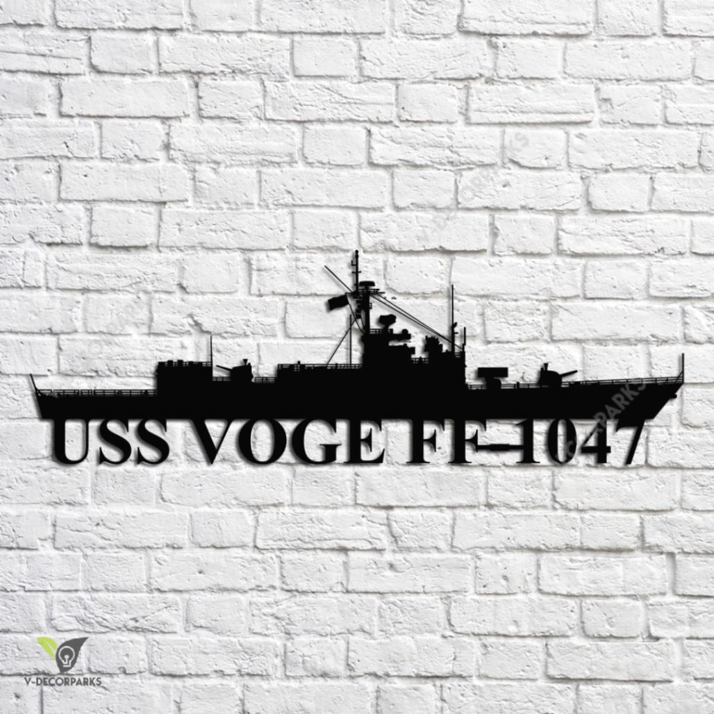 Uss Voge Ff-1047 Navy Ship Metal Art, Custom Us Navy Ship Metal Sign ...