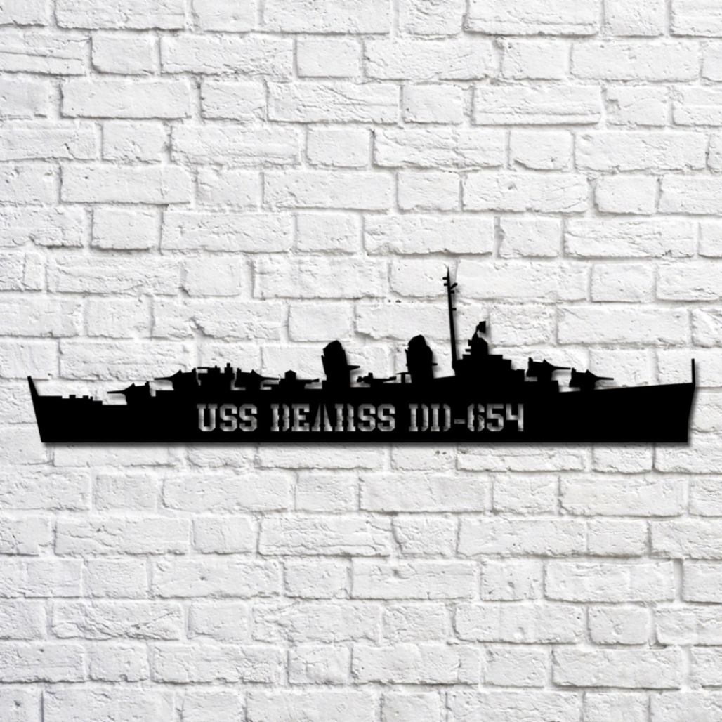 uss-bearss-dd-654-navy-ship-metal-art-custom-us-navy-ship-cut-metal