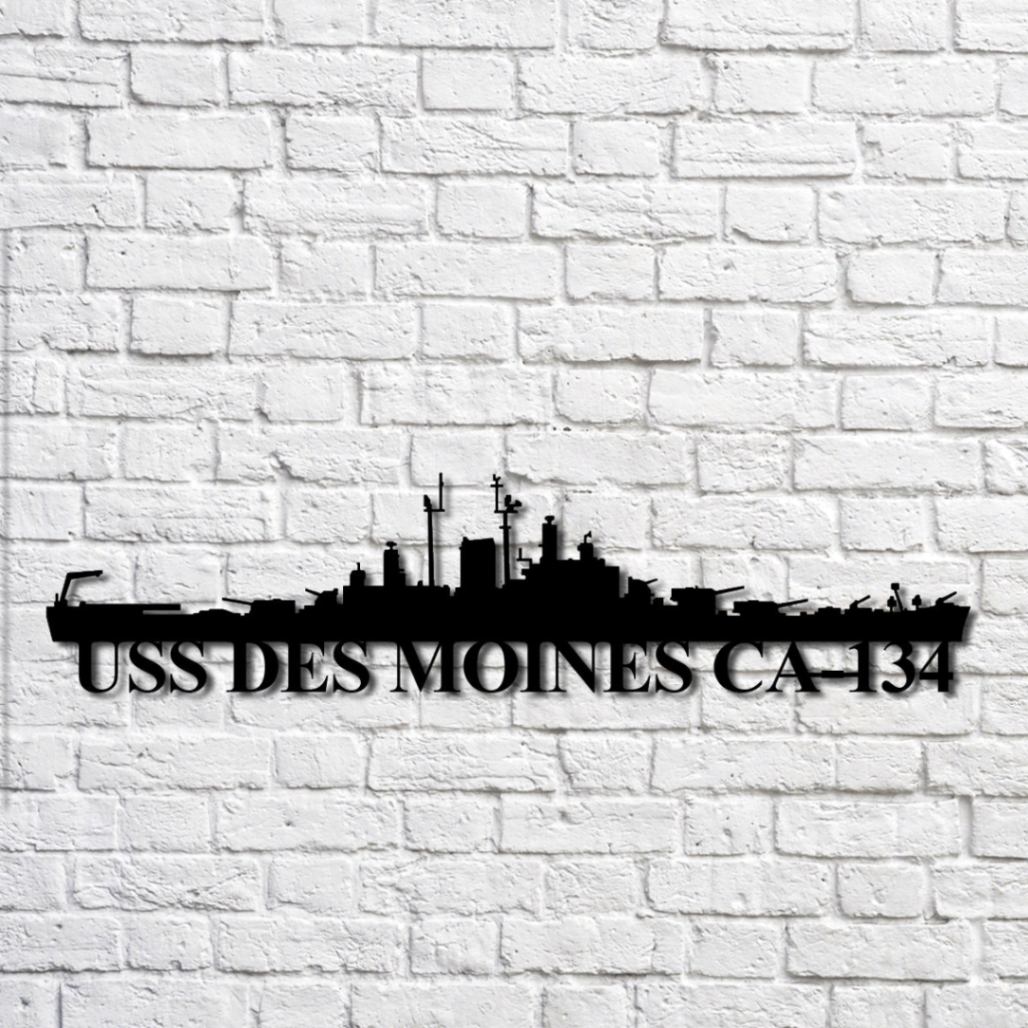 Uss Iwo Jima Lhd7 Navy Ship Metal Art, Custom Us Navy Ship Cut Metal