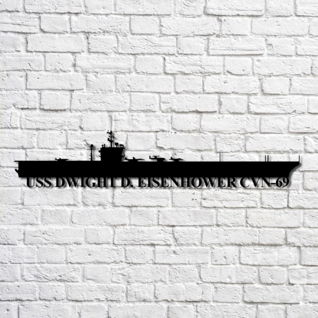 uss-dwight-d-eisenhower-cvn-69-navy-ship-metal-art-custom-us-navy