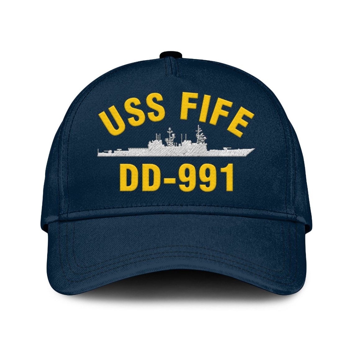 Uss Fife Dd-991 Classic Cap, Custom Print/embroidered Us Navy Ships Classic Baseball Cap, Gift For Navy Veteran