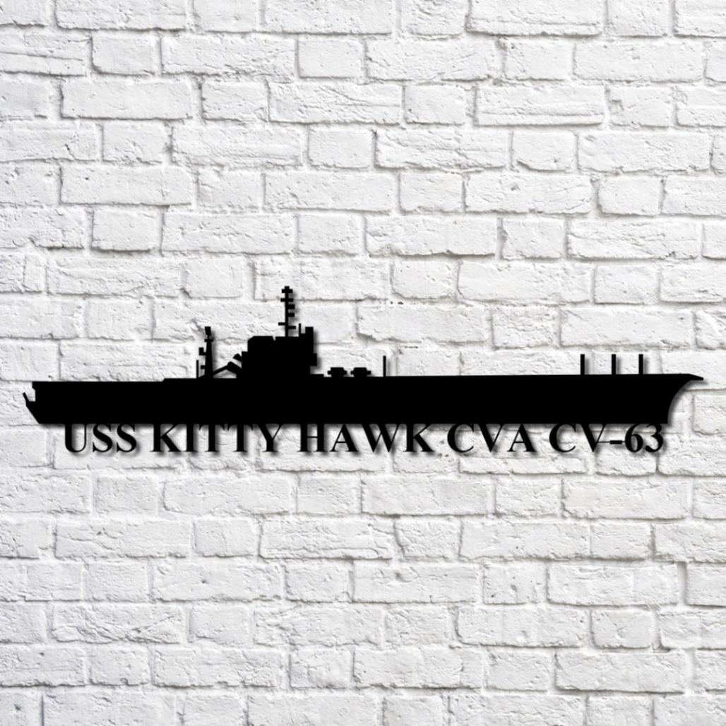 Uss Kitty Hawk Cva Cv 63 Navy Ship Metal Art Custom Us Navy Ship Cut uss-kitty-hawk-cva-cv-63-navy-ship-metal-art-custom-us-navy-ship-cut