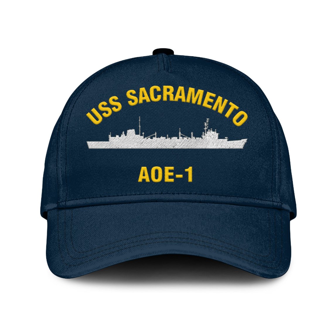 Uss Sacramento Aoe 1 Classic Cap Custom Print embroidered Us Navy uss-sacramento-aoe-1-classic-cap-custom-print-embroidered-us-navy