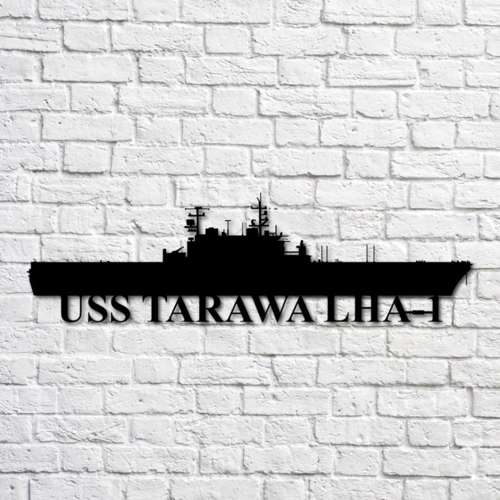 Uss Tarawa Lha-1 Navy Ship Metal Art, Gift For Navy Veteran, Navy Ships ...