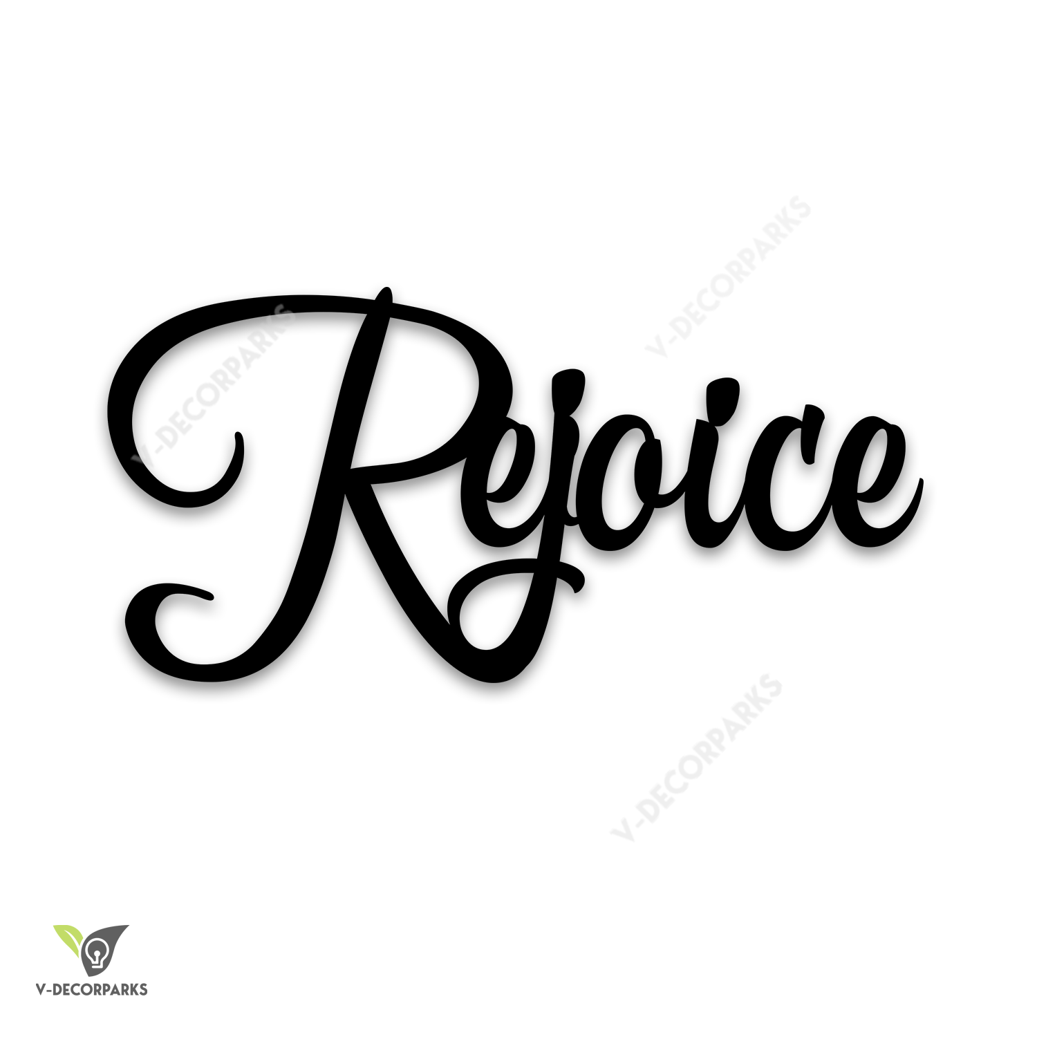 Rejoice Word Metal Sign, Rejoice Inspiring Art For Mom Pamotee