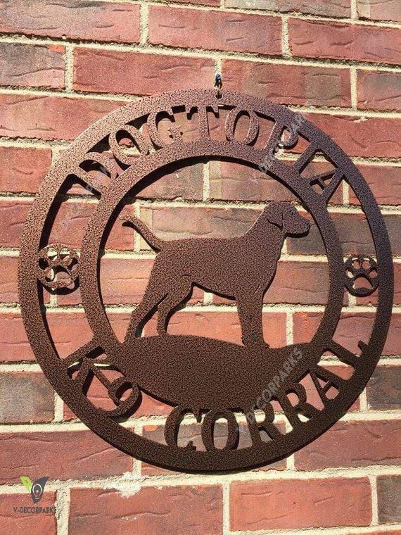 Pick Your Breed Personalized Dog Sign, Cut Metal Sign, Metal Wall Art, Metal House Sign