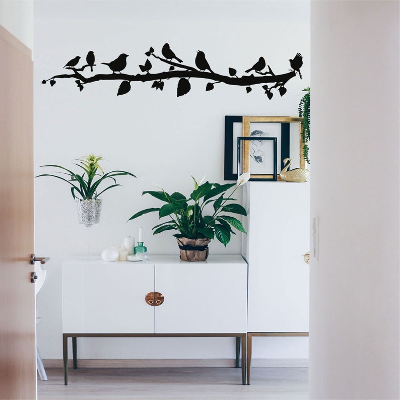 Metal Wall Decor, Birds On Branch, Metal Birds Wall Art, Birds Sign