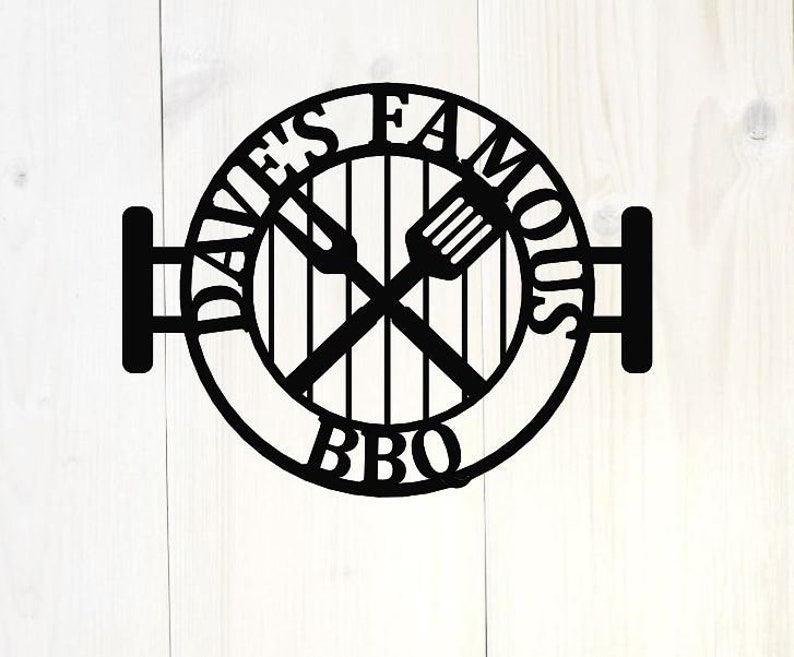 Personalized Bbq Sign, Grilling Gifts Signs Personalized Sign For Man Cave, Metal Sign For