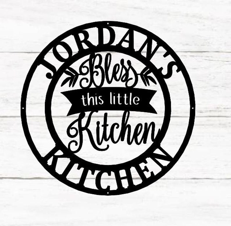 Personalized Kitchen Signs, Custom Kitchen Sign Wall Decor, Custom Metal Sign For Kitchen, Nanas Kitchen Metal Sign, Nana Mothers Day Gift