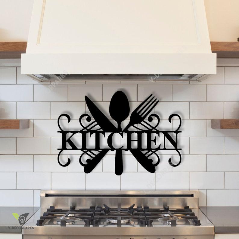 Custom Metal Kitchen Sign, Nanas Kitchen Metal Sign, Personalized Kitchen Signs, Moms Kitchen, Kitchen Decor, Personalized Sign