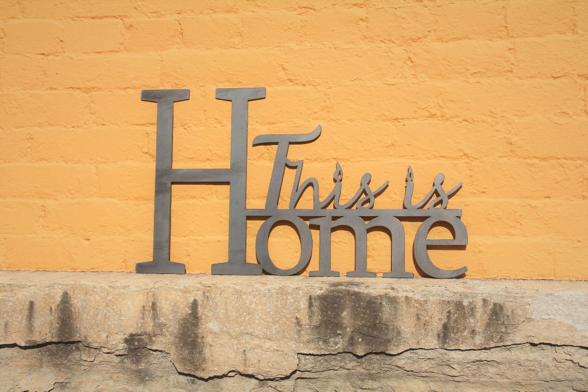 Metal Word Sign, This Is Home, Home Decor, Wall Art, Christmas Gift