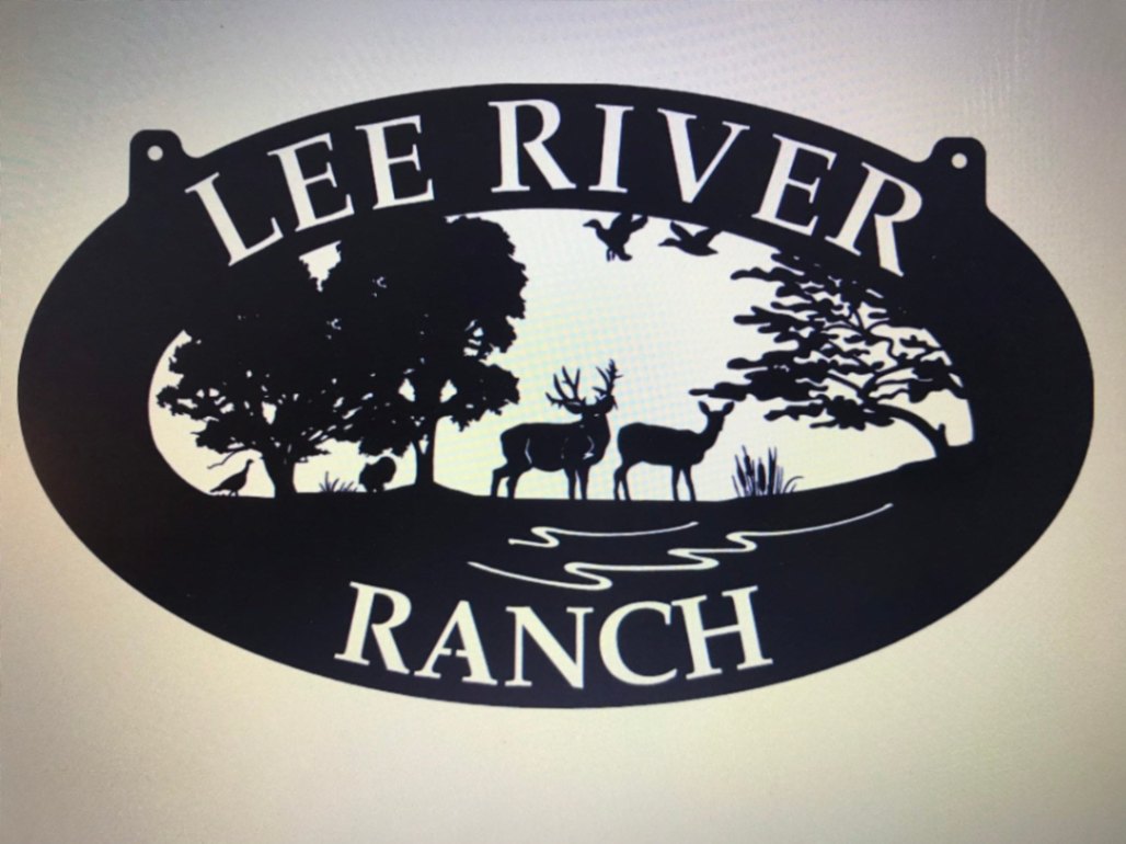 Custom Metal Wildlife Sign With Deer Turkey Sign, Personalized Name