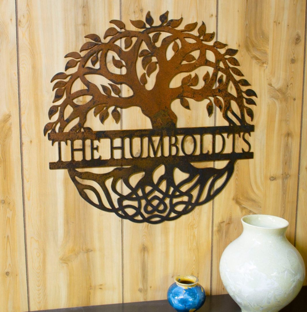 Tree Of Life, Family Tree, Metal Personalized Last Name Family Sign, Rustic Metal Wall Decor