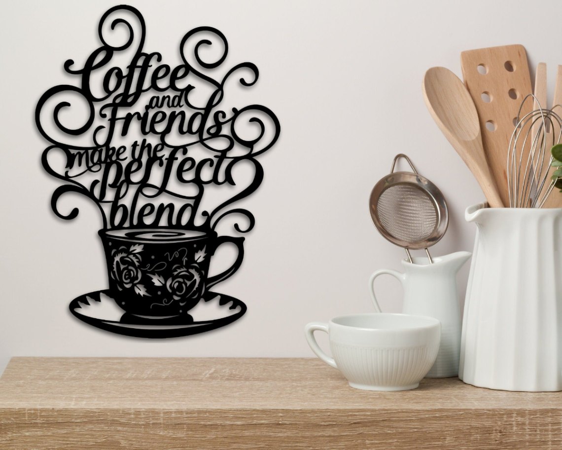 Custom Kitchen Sign, Personalized Kitchen Sign For Home, Coffee Kitchen Decor, Coffee Bar Decor, Rustic Kitchen, Unique Housewarming Gifts