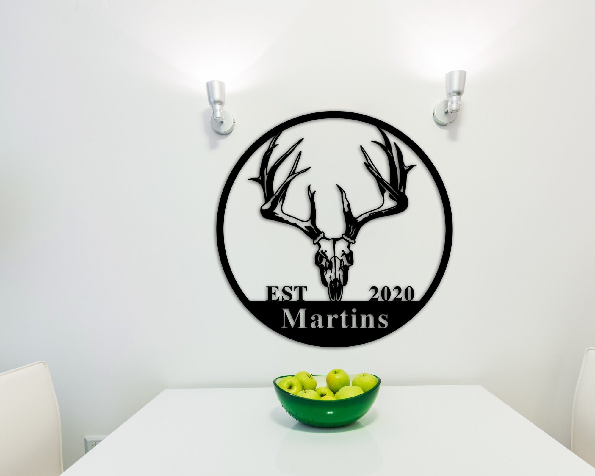 Deer Address Sign Metal Deer Sign Antler Wall Sign Hunting Present   Il Fullxfull.2401841925 Mdhl 