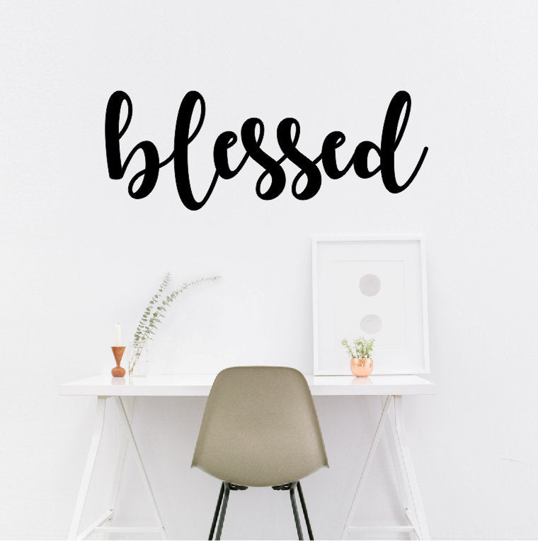 Blessed Metal Wall Art, Blessed Wall Decor, Metal Wall Decor, Home Decor, Blessed Home Decor, Metal Wall Art Words, 004