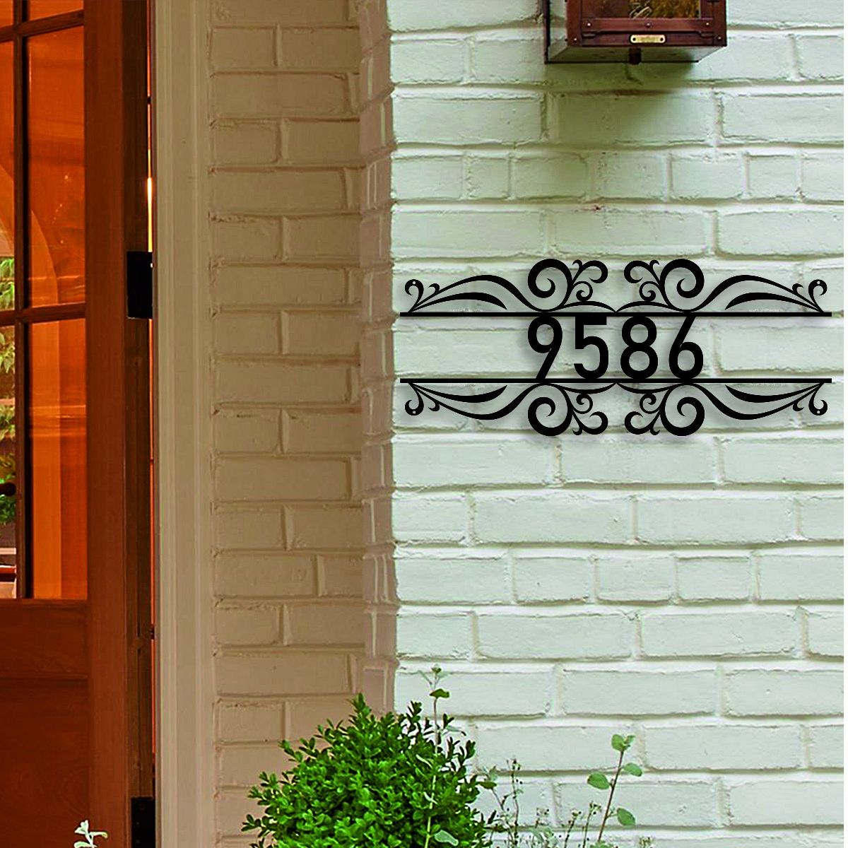 Metal Address Sign For House, Address Plaque, Front Porch Decor, Metal