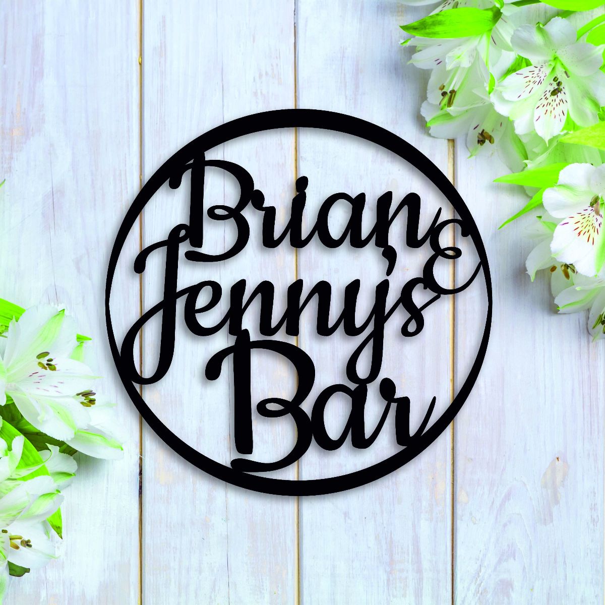 Personalized Metal Bar Sign, Laser Cut Custom Indoor Outdoor Bar Sign