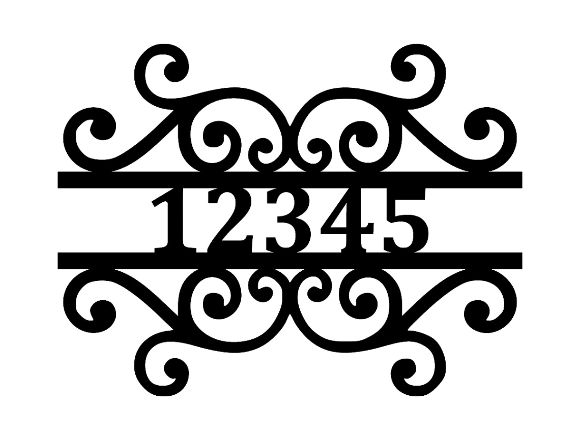 Personalized Address Metal Sign Cutout, Cut Metal Sign, Wall Metal Art