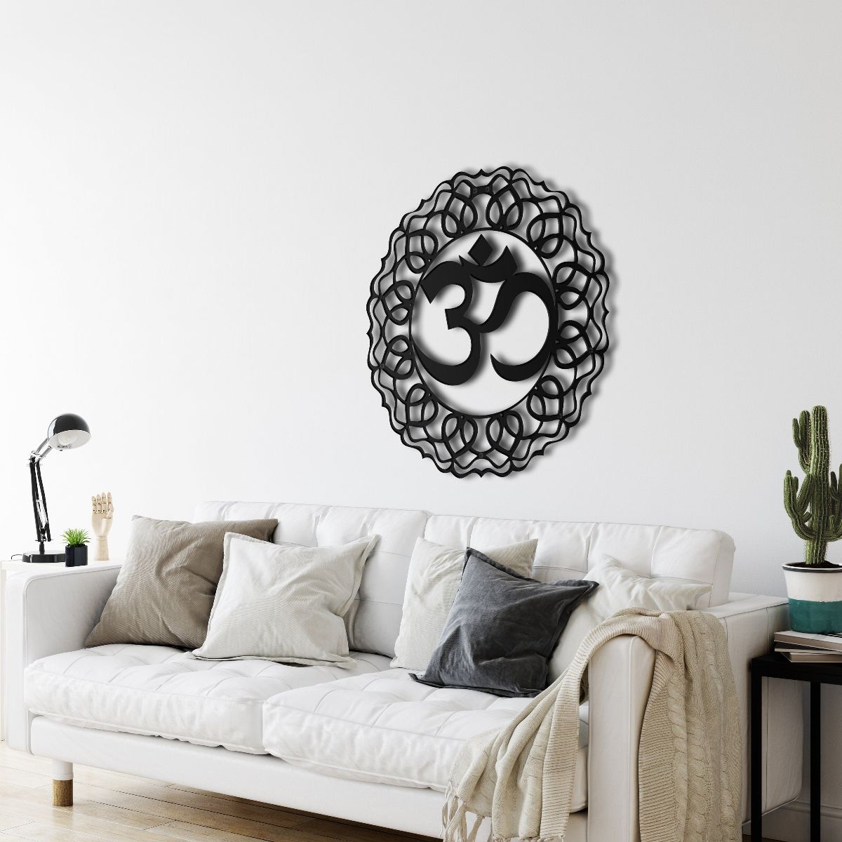 Metal Om Decor, Namaste Decor, Metal Wall Decor, Om Wall Art, Yoga Wall