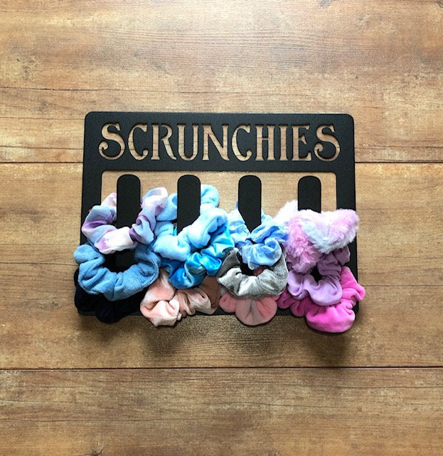 Scrunchie Holder- Hair Tie Holder - Scrunchie Organizer - Handmade - Bathroom Decor - Girls Room Decor - Vanity Organizer
