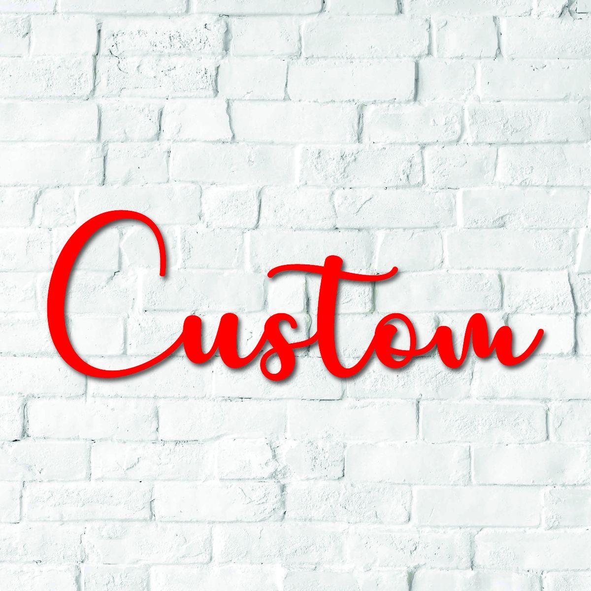 Custom Metal Cursive Sign, Metal Wall Art, Wedding Gift, Inspirational