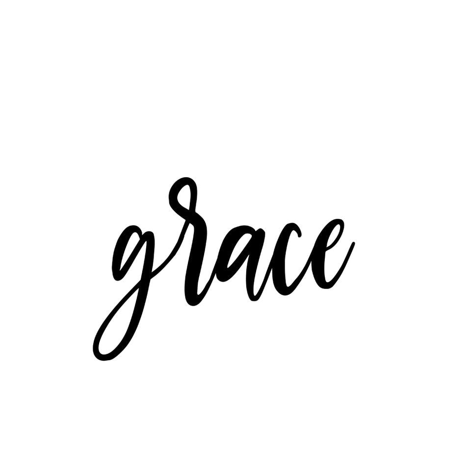 Grace Wall Art Grace Metal Wall Decor Grace Metal Sign For Home