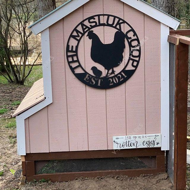Custom Hen House Sign, Hen House Coop Sign, Our Little Coop Sign Metal Sign, Metal Chicken Coop Sign, Personalized Chicken Coop Sign, Chicks