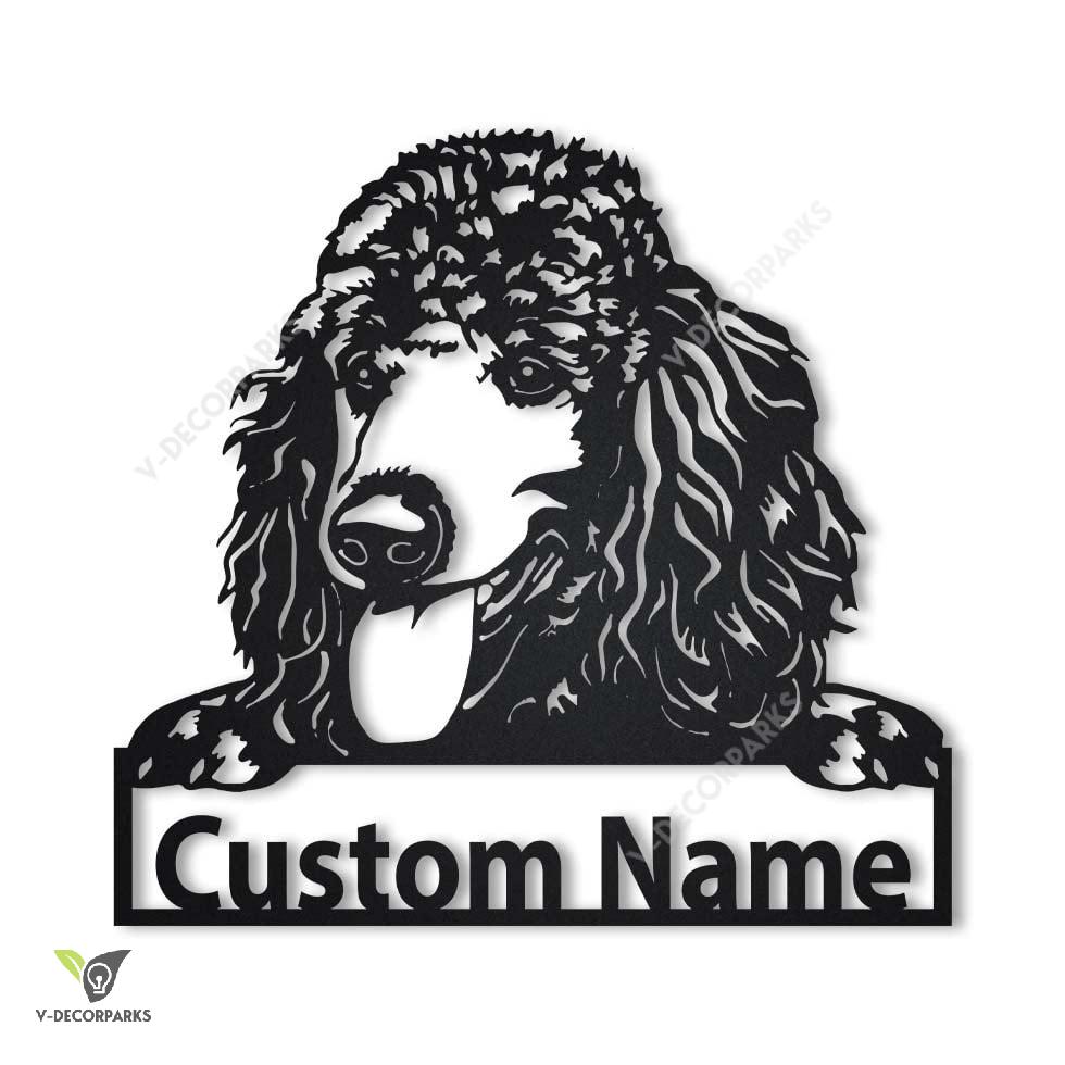 Personalized Poodle Dog Metal Sign Art, Custom Poodle Dog Metal Sign, Animal Funny, Father's Day Gift, Pet Gift