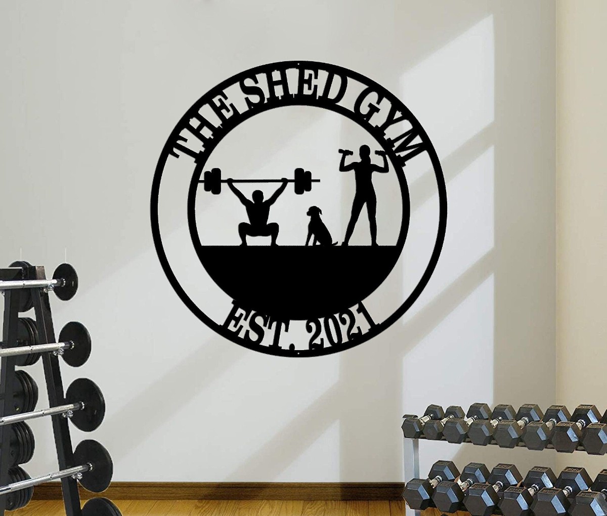 Gym Sign, Personalized Home Gym Sign, Custom Metal Gym Sign, Home Gym Sign, Cross Fit Sign, Gym Metal Sign, Metal Wall Art, Metal Sign