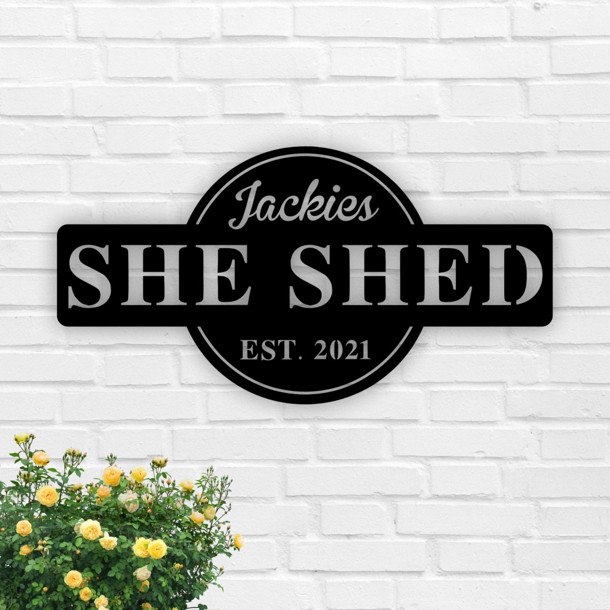 She Shed Personalized Metal Outdoor Sign, Established Date Sign, Gift For Her, She Shed,metal She Shed Sign, Custom She Shed Sign, Mom Cave