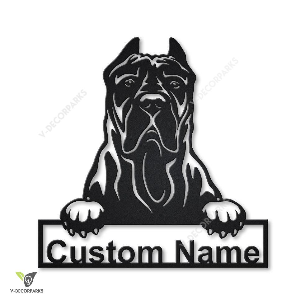 Personalized Presa Canario Dog Metal Sign Art, Custom Presa Canario Dog Metal Sign, Animal Funny, Fathers Day Gift, Pets Gift