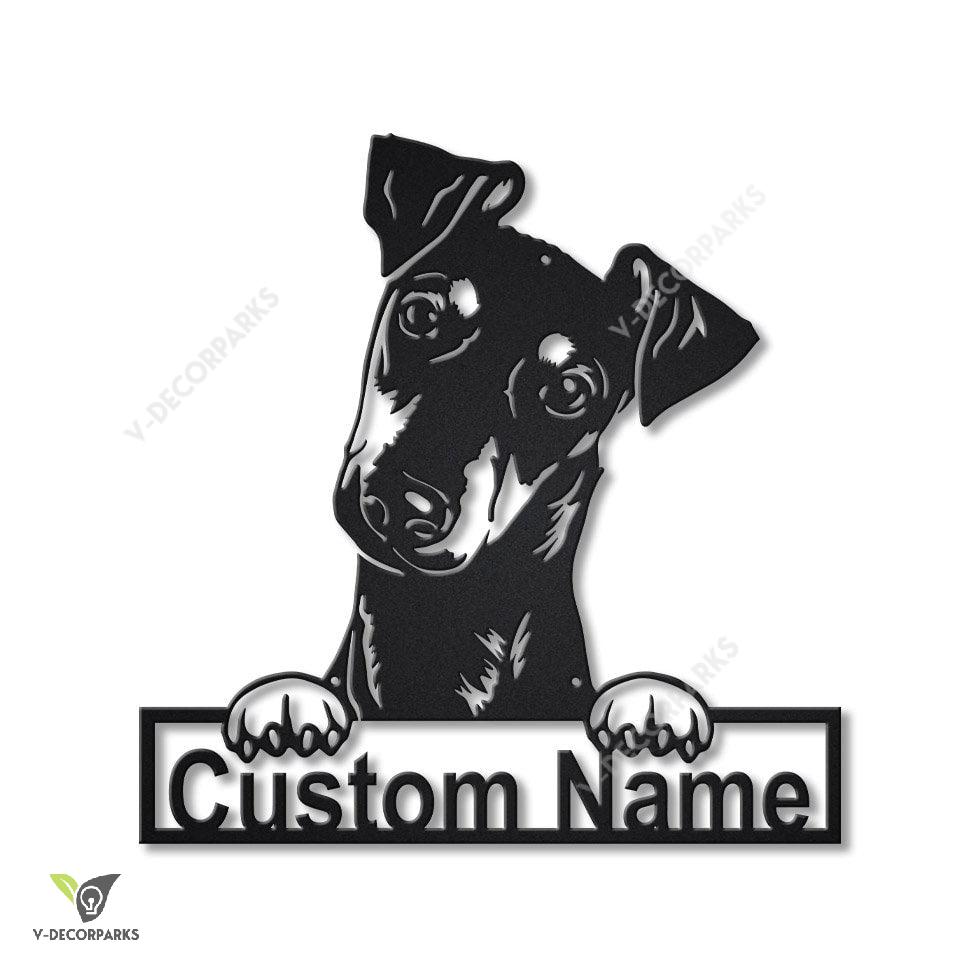 Personalized Manchester Terrier Dog Metal Sign Art, Custom Manchester Terrier Dog Metal Sign, Boxer Dog Funny, Dog Gift, Animal Custom