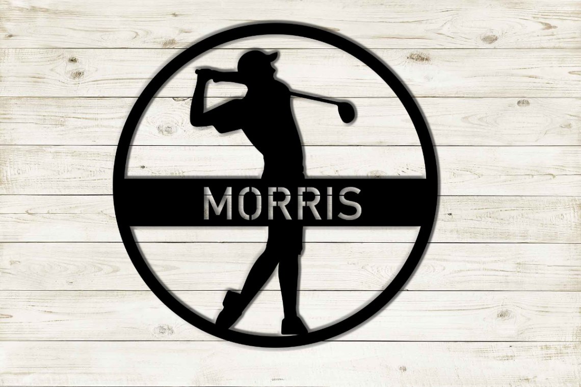 Personalized Golf Sign, Personalized Golf Decor, Golf Wall Art, 19th Hole Sign, Bar Sign, Last Name Metal Sign, Family Name Sign, Golf Sign